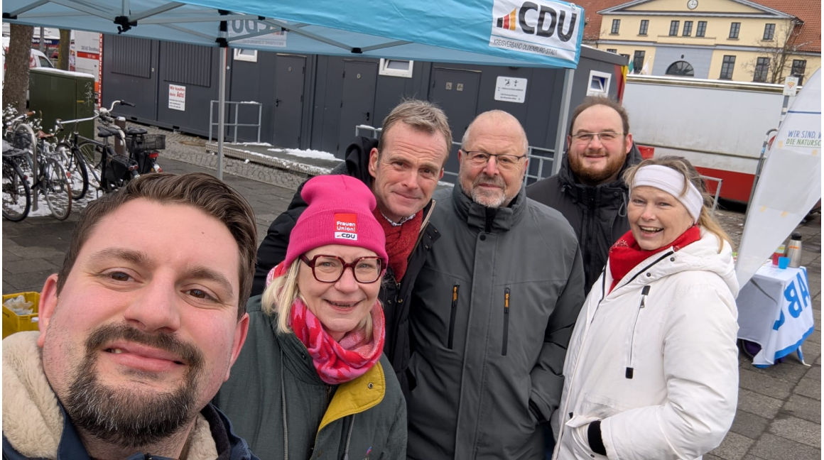 CDU Stand zum Thema Baumschutzsatzung 